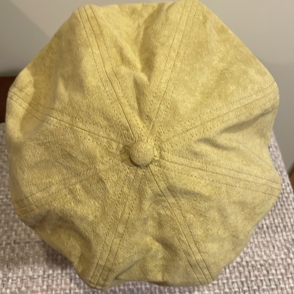 VTG Liz Claiborne Suede Beret Newsboy Cabbie Hat - Picture 5 of 9